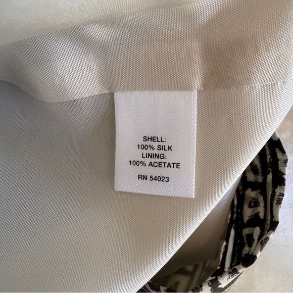 Banana Republic Brown Printed Square Neck Sleeveless Silk Sheath Womens Size 4 - Picture 16 of 16